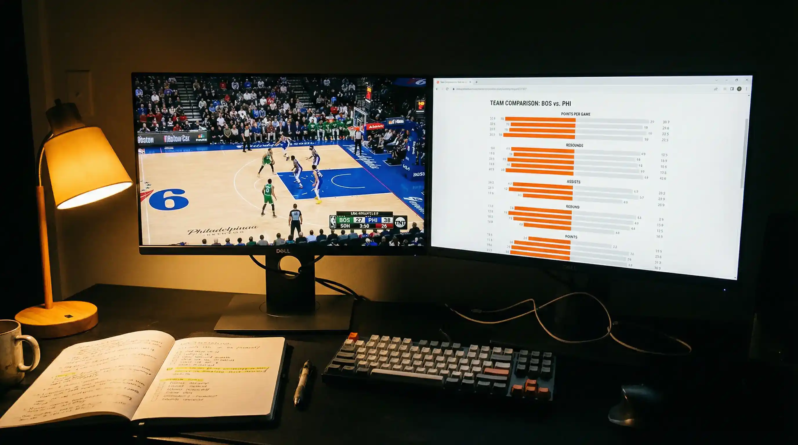 Como analisar jogos da NBA antes de apostar usando estatísticas