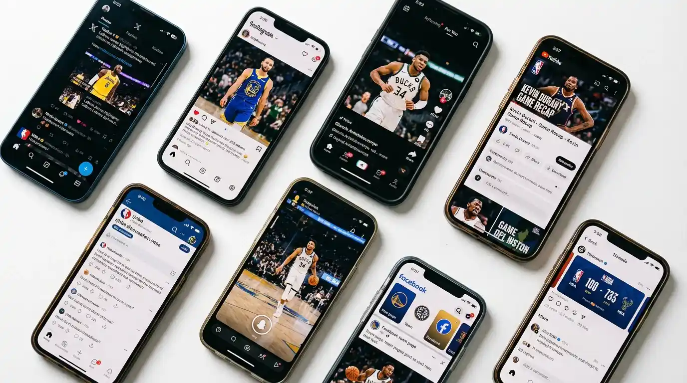 Impacto das redes sociais da NBA no mercado de apostas com dados de visualizações e tendências