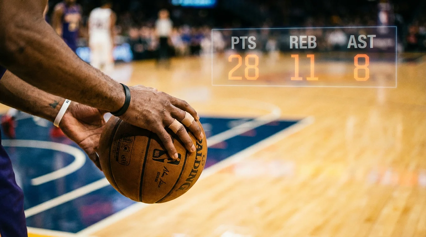 Apostas em desempenho individual de jogadores da NBA com estatísticas e odds de player props